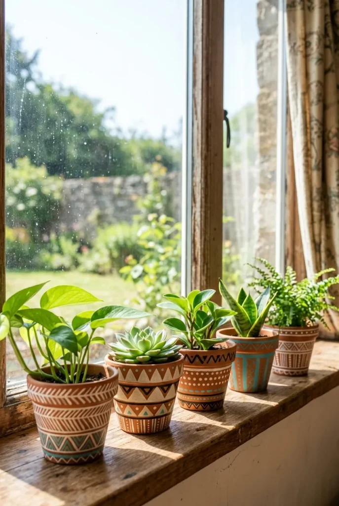 Painted Flower Pots