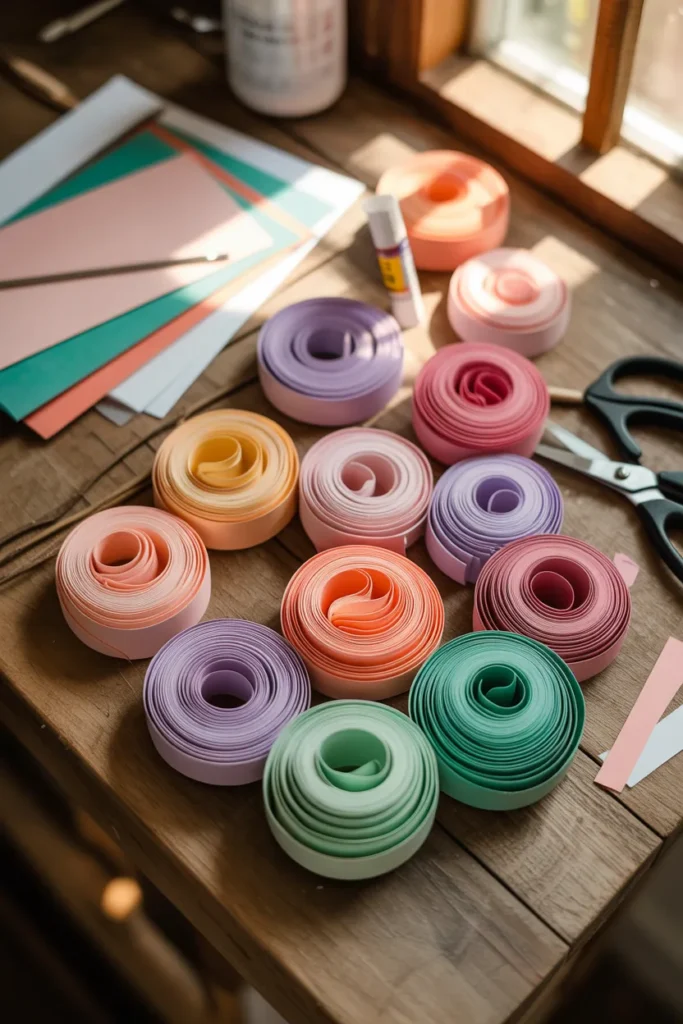 10. Rolled Paper Flowers