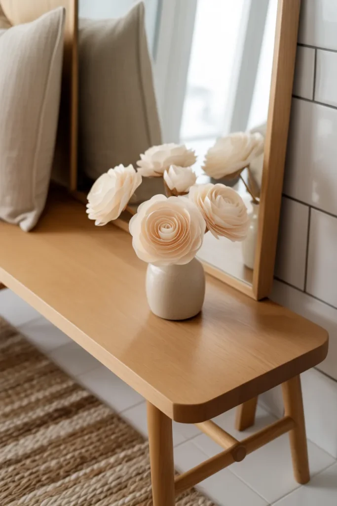 10. Scandinavian Style with Soft Paper Blooms
