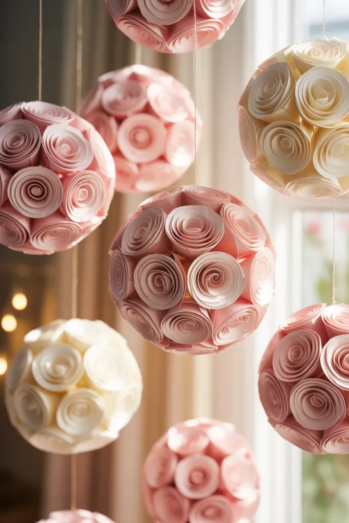 15. Accordion Rose Balls