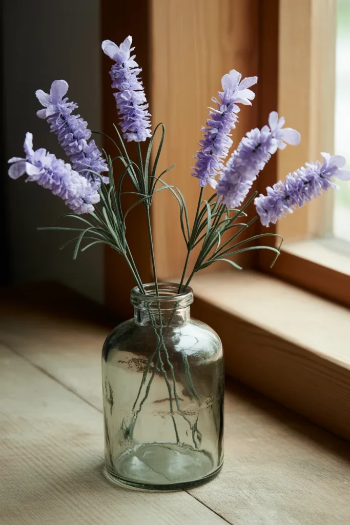16. Paper Lavender Stems