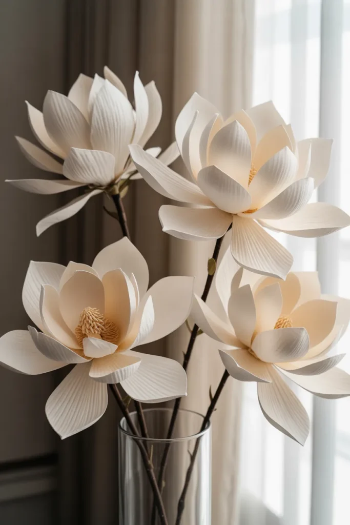 19. Paper Magnolia Flowers