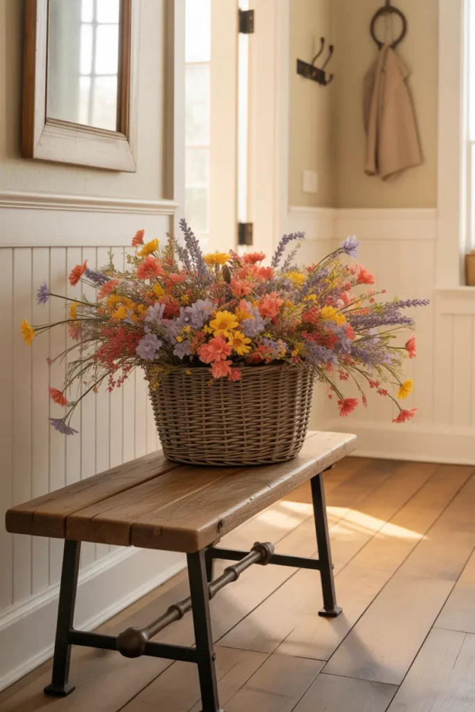 2. Rustic Charm with Wildflower Paper Bouquet