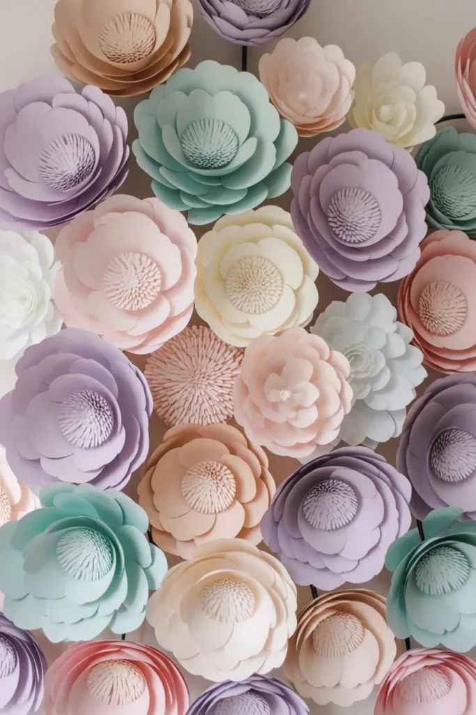2.Giant Wall Paper Flowers