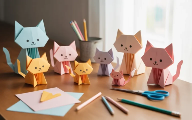 20 Cute Origami Cat Ideas That Are Easy to Make at Home Today