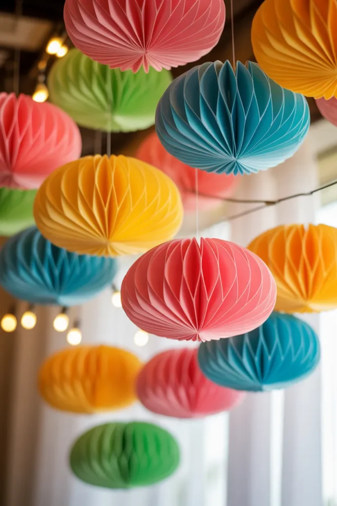 7. Accordion Paper Flowers