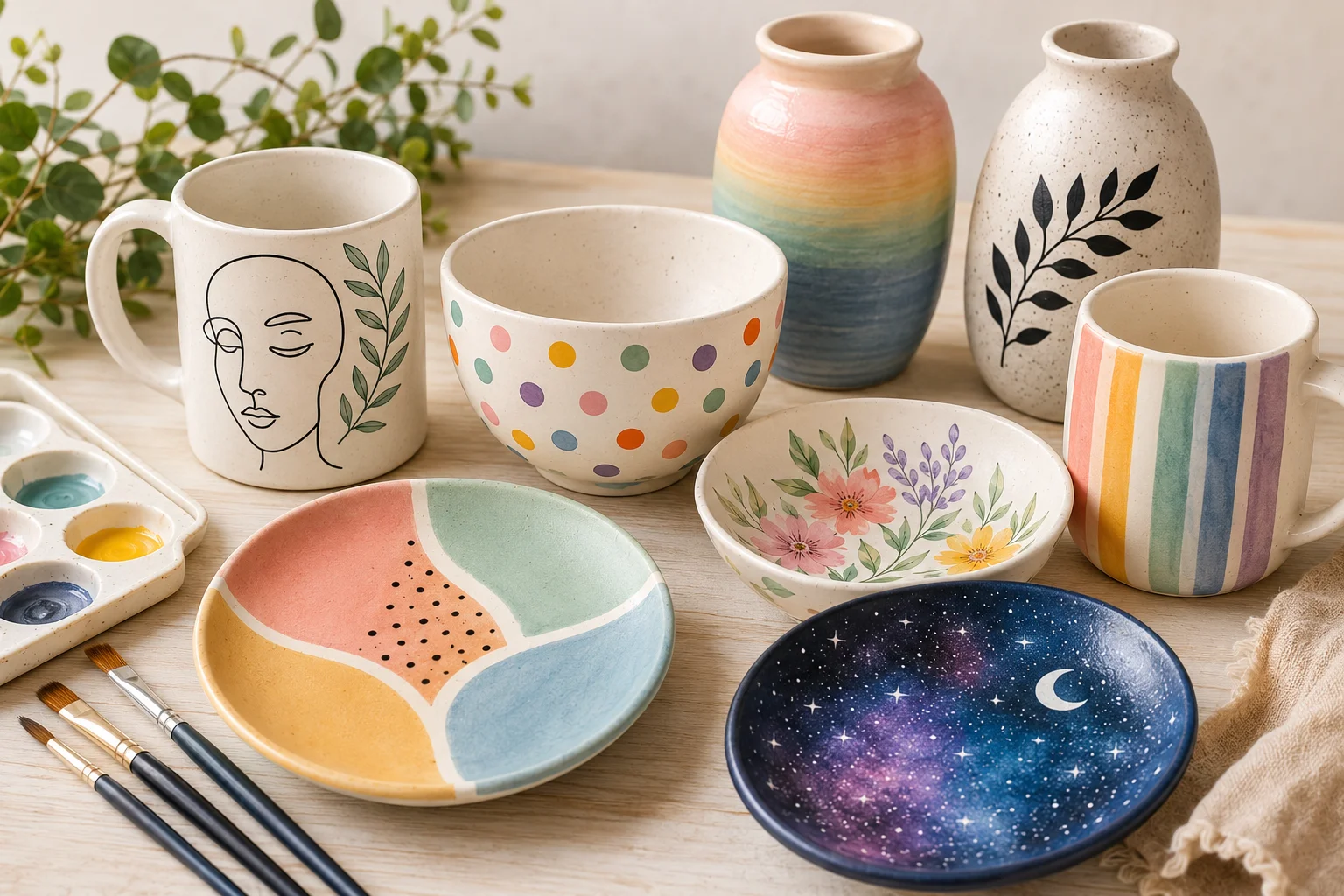Easy Pottery Painting Ideas for Beginners to Create Stunning Designs at Home